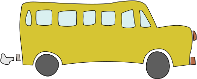 Basic Yellow School Bus clipart