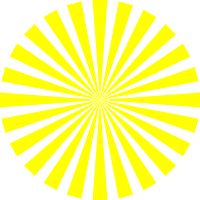 Basic Yellow Star Burst clipart