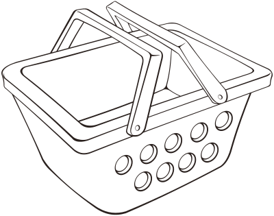 Basket 2 (outline) clipart