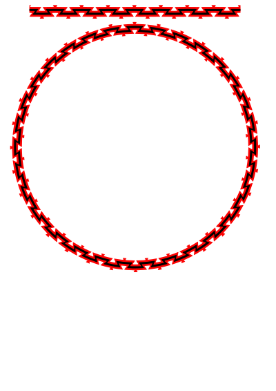 Basket Weave Circle Two clipart