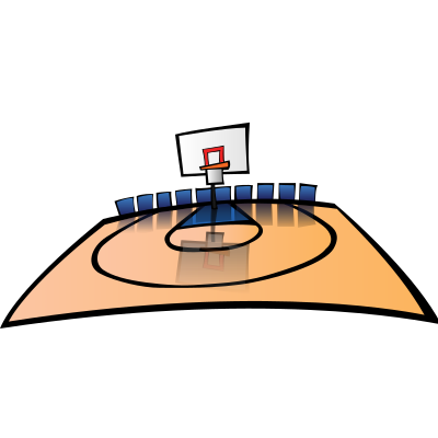 Basketball Court clipart