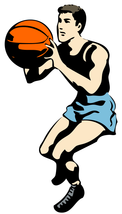Basketball Player - Colour Remix clipart
