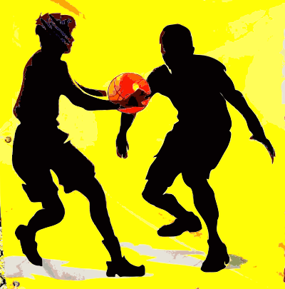 Basketball Silhouettes clipart