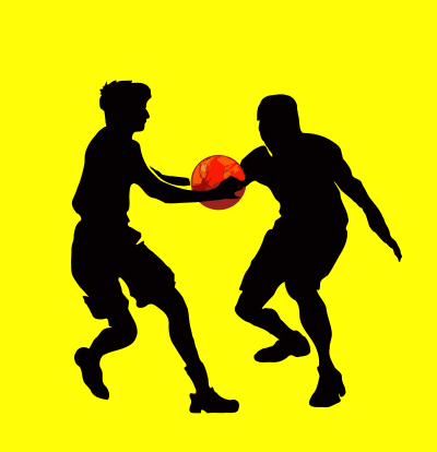 Basketball Silhouettes clipart