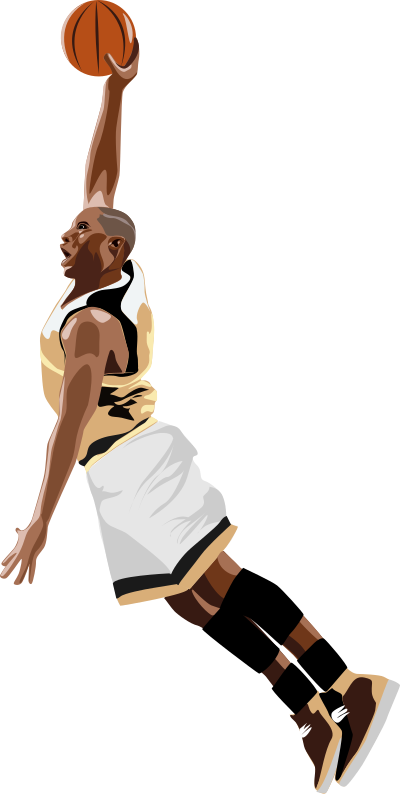Basketball-slamdunk clipart
