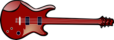 Bass guitar clipart
