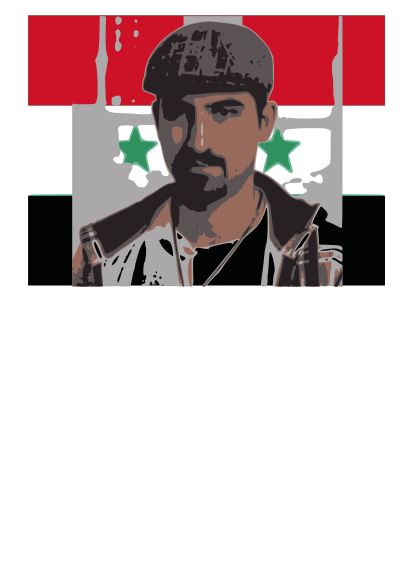 Bassel with syria flag clipart