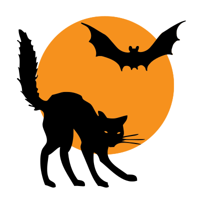 Bat and a Cat clipart