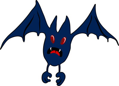 Bat cartoonish clipart