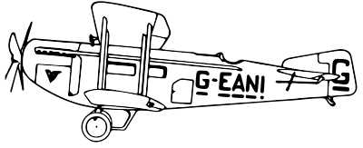 B.A.T. Commercial Mark I biplane clipart