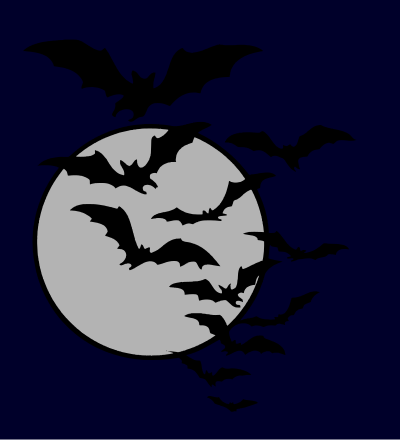 Bat night clipart