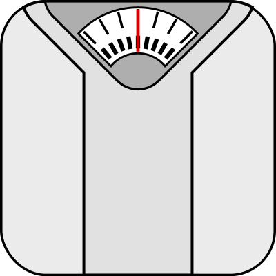 Bathroom scale clipart