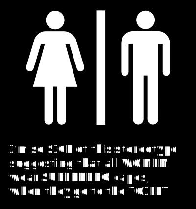Bathroom Sign Stereotype clipart
