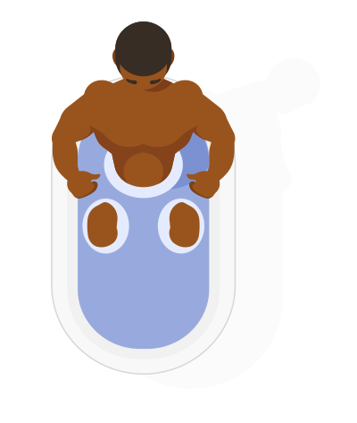Bathtub Top View clipart