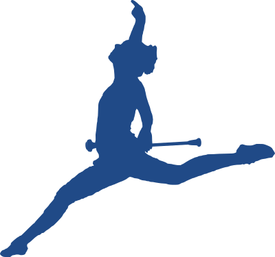 Baton Twirler Silhouette - Remix Fix clipart