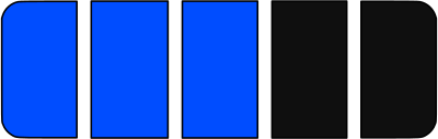 Battery 3 bars blue clipart