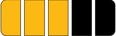 Battery 3 out of 5 yellow lights clipart