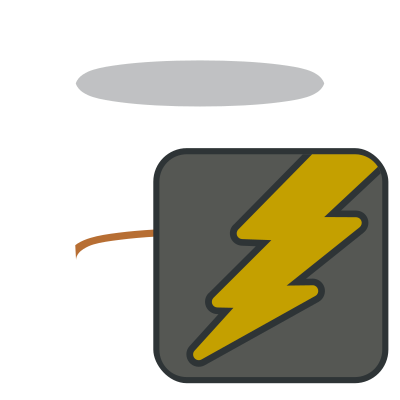 Battery caution charging clipart