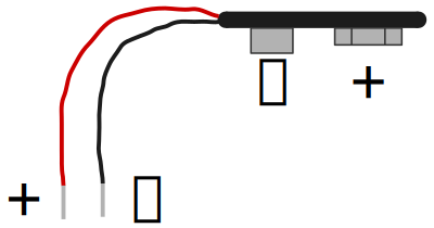 Battery Clip for a 9 V Battery with Polarity clipart