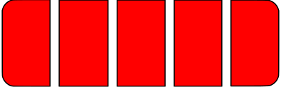 Battery fully charged red energy level clipart