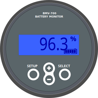 Battery monitor clipart