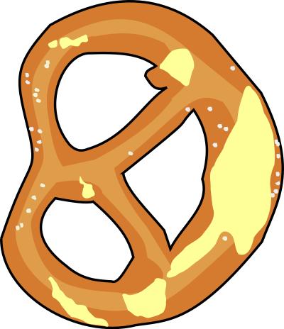 Bavarian pretzel clipart