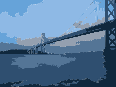 Bay Bridge 2009-08-30 19.19.15 clipart