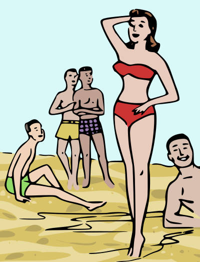 Beach Attention clipart