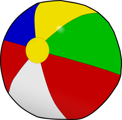 Beach ball clipart