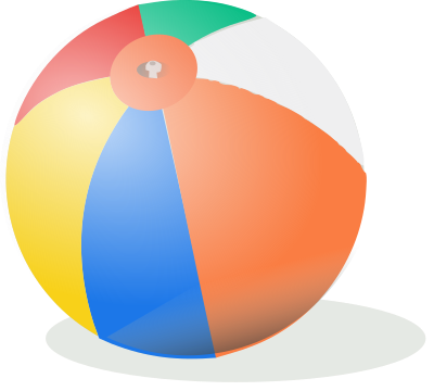 Beach ball clipart