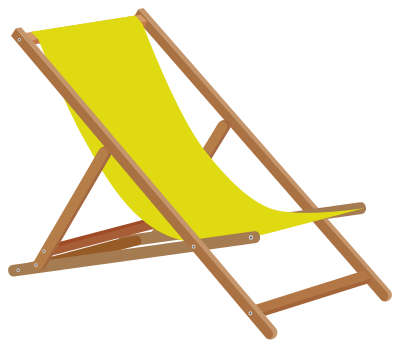 Beach chair clipart