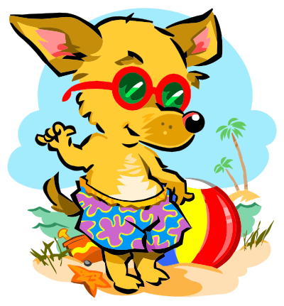Beach Fox clipart