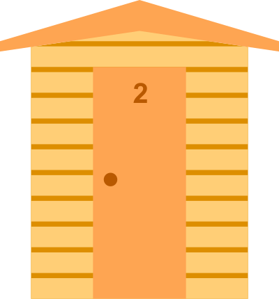 Beach hut 2 clipart