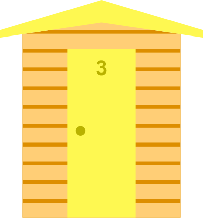 Beach hut 3 clipart