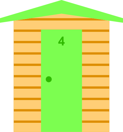 Beach hut 4 clipart