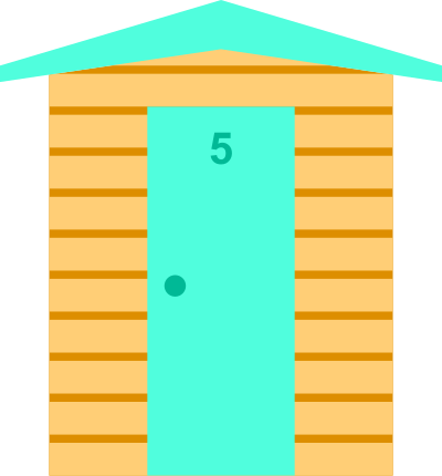 Beach hut 5 clipart