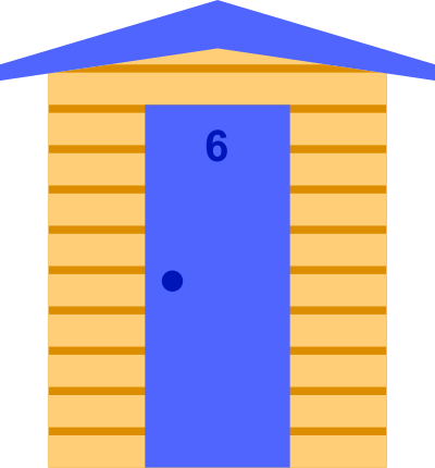 Beach hut 6 clipart