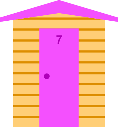 Beach hut 7 clipart