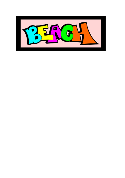 Beach logo clipart