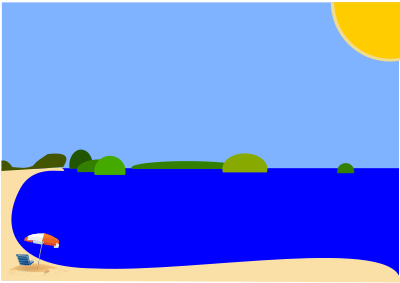 Beach - No Text clipart