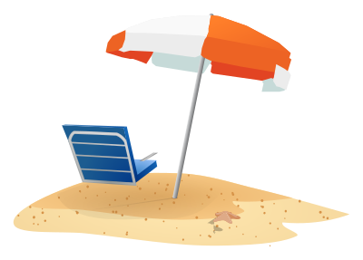 Beach Scene clipart