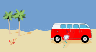 Beach Scene clipart