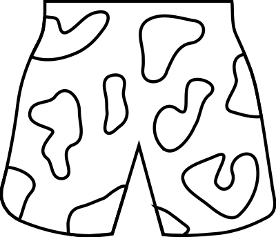 Beach shorts clipart