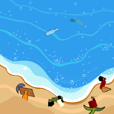 Beach Trash clipart