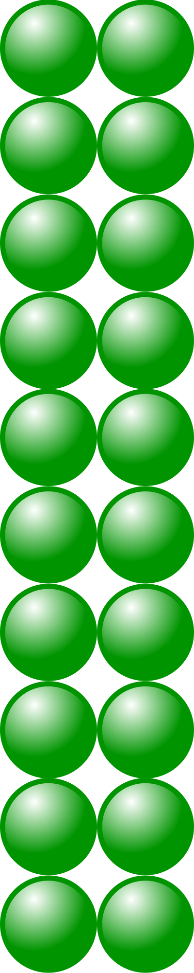 Beads quantitative picture for multiplication 10x2 clipart
