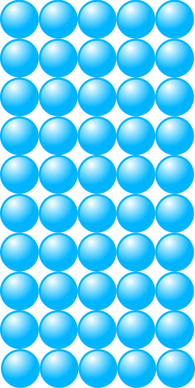 Beads quantitative picture for multiplication 10x5 clipart