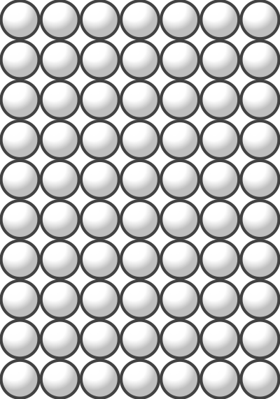 Beads quantitative picture for multiplication 10x7 clipart