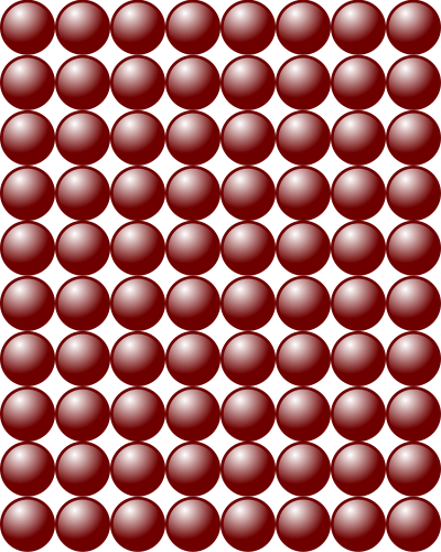 Beads quantitative picture for multiplication 10x8 clipart