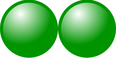 Beads quantitative picture for multiplication 1x2 clipart
