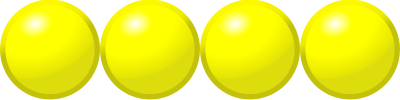 Beads quantitative picture for multiplication 1x4 clipart